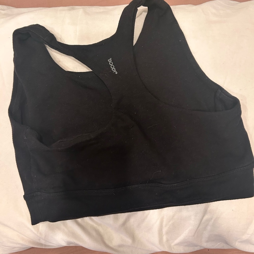 BOODY Black Racerback Sports Bra